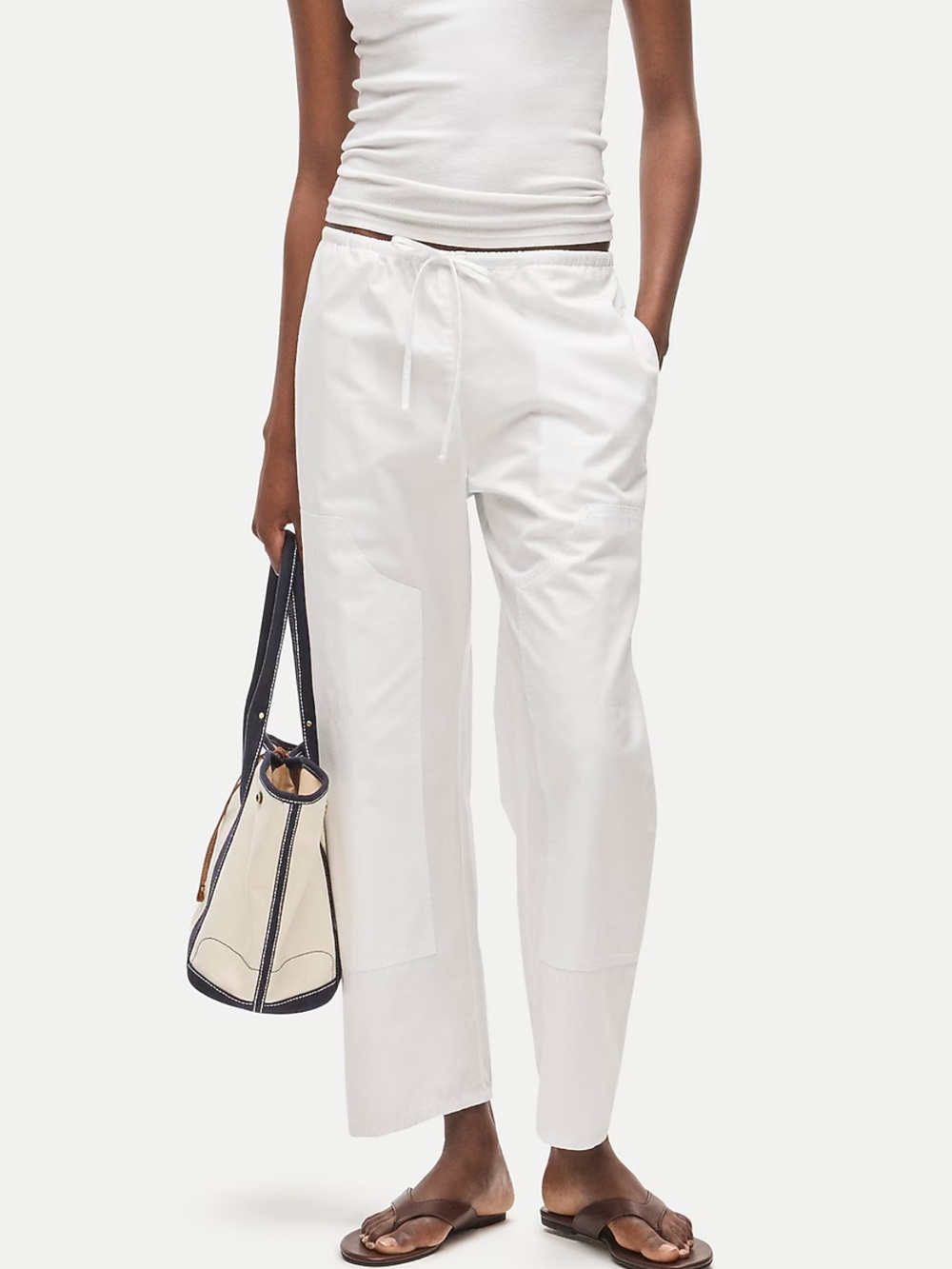 Luna Pants in White, Tall - Picture 3 of 7